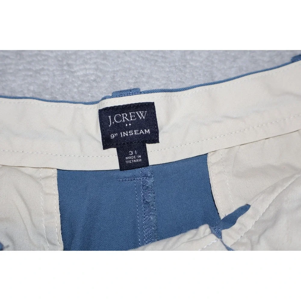 J.Crew Chino Shorts Mens 31 Blue 9